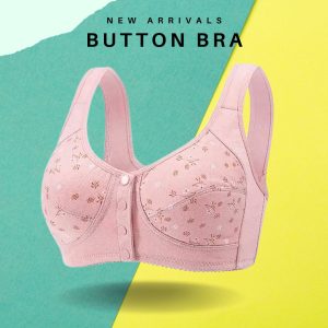 Premium Button Bra {Pink Color}